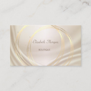 Modern Elegant Stylish,Gold Circles Business Card