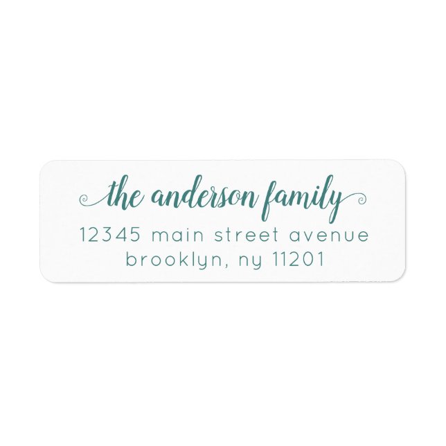 Modern Elegant Stylish Lake Green Script Family (Front)