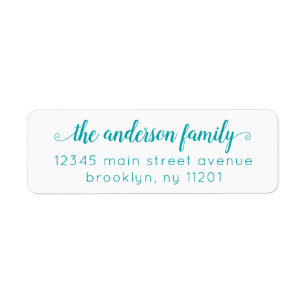 Modern Elegant Stylish Teal Green Script Family