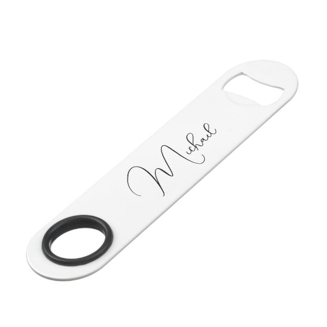 Modern Elegant Stylish Trendy Black Monogrammed (Front Angled)