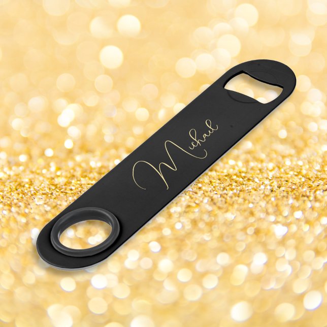 Modern Elegant Stylish Trendy Gold Monogrammed (Modern Elegant Stylish Trendy Gold Monogrammed Bar Key)