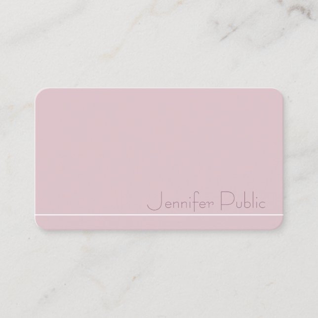 Modern Elegant Template Trendy Professional Top Business Card (Front)