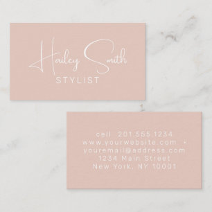 Modern Elegant Terracotta Professional Business  Card