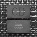 Modern Elegant Texture Grey Monogram Consultant