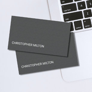 Modern Elegant Texture Grey White Consultant Business Card