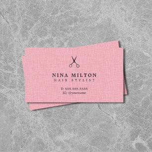 Modern Elegant Texture Rose Hairdresser Business Card