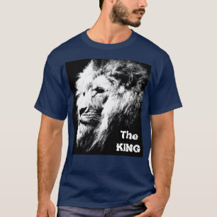 Modern Elegant The King Pop Art Lion Head Men's T-Shirt