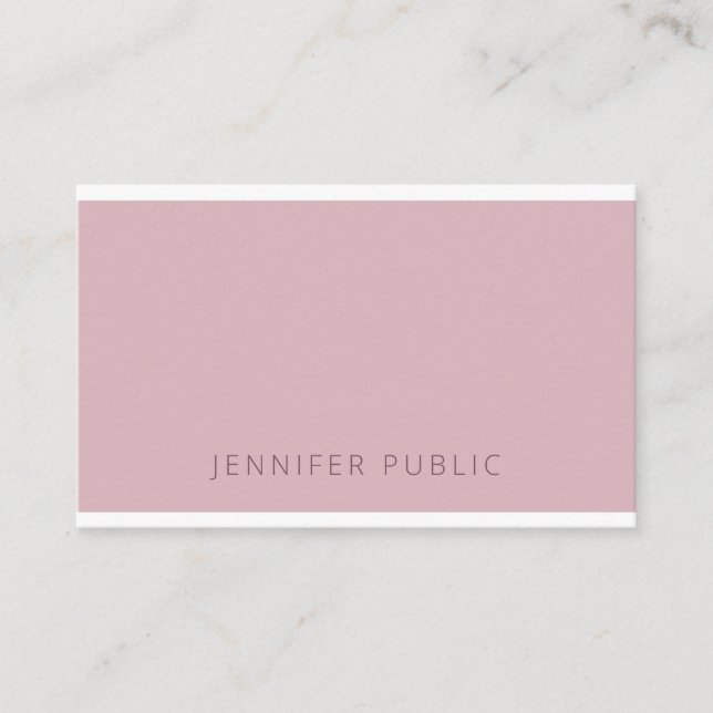 Modern Elegant Trend Colours Simple Design Business Card (Front)