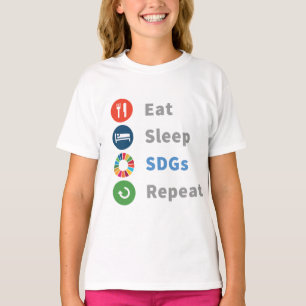 Modern Elegant Trendy Gifts Sustainability 2030 T-Shirt