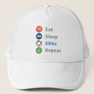 Modern Elegant Trendy Gifts Sustainability 2030 Trucker Hat