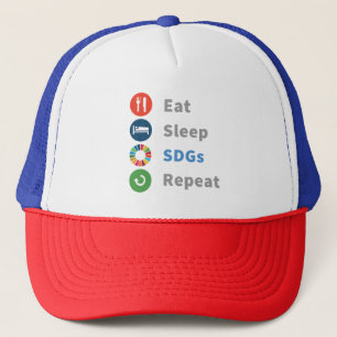 Modern Elegant Trendy Gifts Sustainability 2030 Trucker Hat