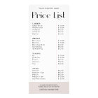 Modern Elegant Trendy Logo Business Price List