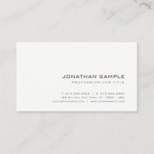 Modern Elegant Trendy Minimalist Professional Chic Business Card