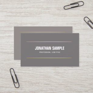 Modern Elegant Trendy Plain Silk Finish Luxury Business Card