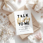 Modern elegant typography girly gold 30th<br><div class="desc">Talk 30 to me modern minimal typography stylish gold 30th  birthday invitation card. Part of a collection.</div>
