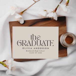 Modern elegant typography graduation