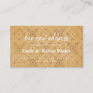 Modern Elegant Typography New Address Insert