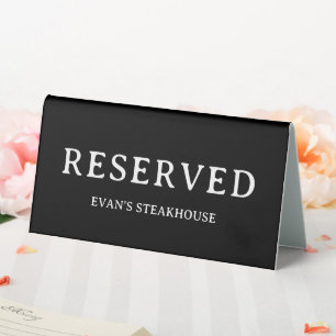Modern Elegant Typography Simple Clean Reserved