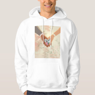 Modern Elegant Valentine’s Day Romantic Love Desig Hoodie