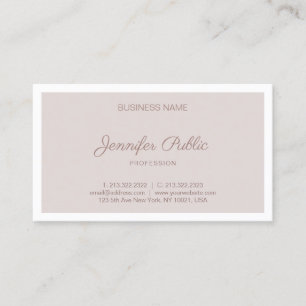 Modern Elegant Vintage Colour Simple Template Top Business Card