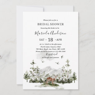 Modern Elegant Watercolor Adventure Begin Bridal S Invitation