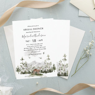 Modern Elegant Watercolor Adventure Begin Bridal S Invitation