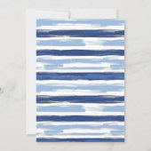 Modern Elegant Watercolor Sailing Yacht Wedding  Invitation (Back)