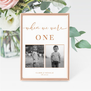 Modern Elegant Wedding Age Table Number Card