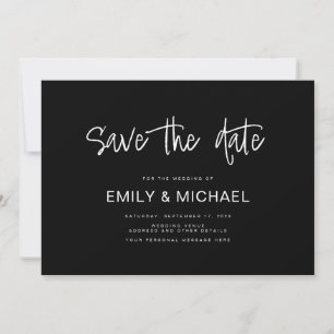 Modern Elegant Wedding Announcement Save the Date