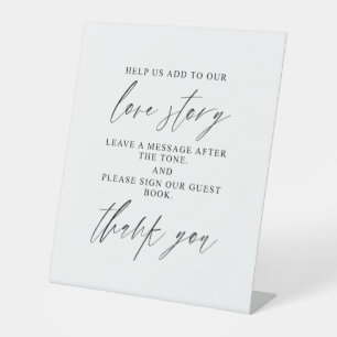 Modern Elegant Wedding Audio Guestbook Sign 