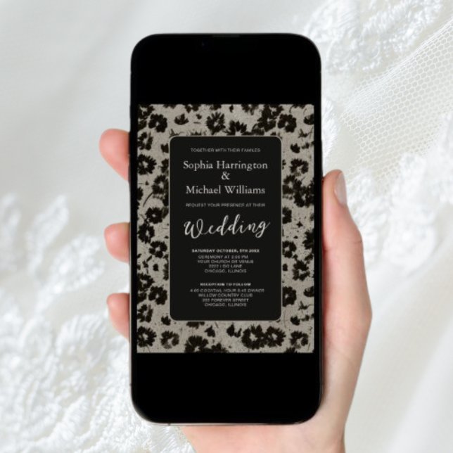 Modern Elegant Wedding Digital Invite QR Code  (Creator Uploaded)