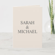 Modern Elegant Wedding Invitation