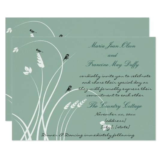 Modern, Elegant Wedding Invitation