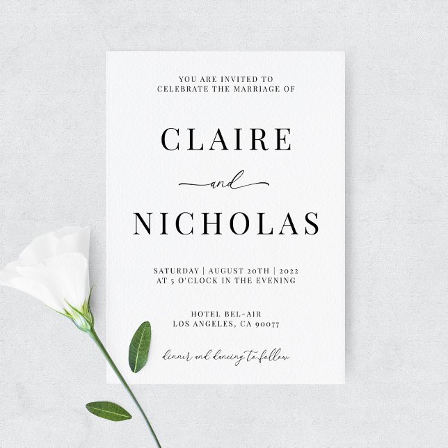 Modern Elegant Wedding Invitation (Creator Uploaded)