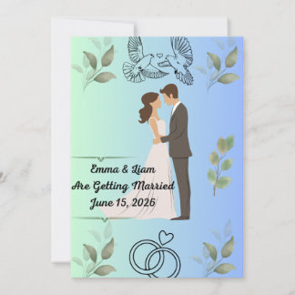 Modern Elegant Wedding Invitation Template | Edita