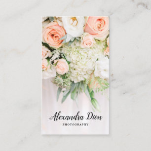 Modern elegant wedding photography business card