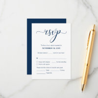 Modern Elegant wedding RSVP, Respond