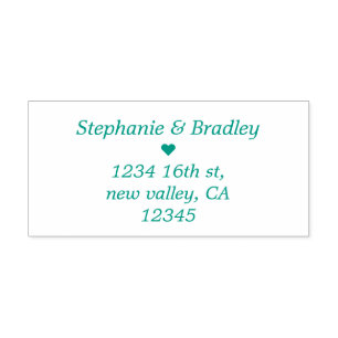 Modern Elegant Wedding Self Inking Rubber Stamp