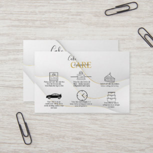 Modern Elegant White and Gold Business Card