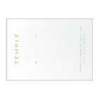 Modern Elegant White Earring Display Card