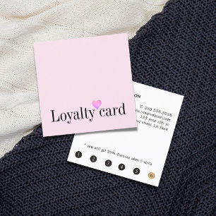 Modern Elegant White Pink Heart Beauty Loyalty