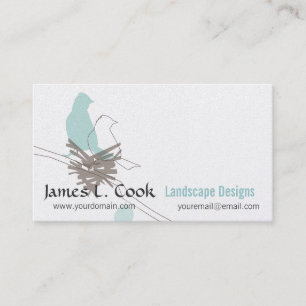 Modern Elegant Wildlife Bird Drawing Event Planner Business Card