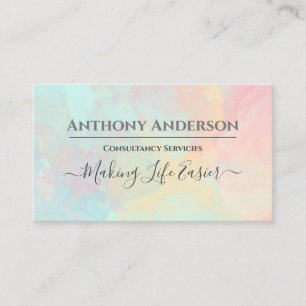 Modern elegant with custom slogan business card