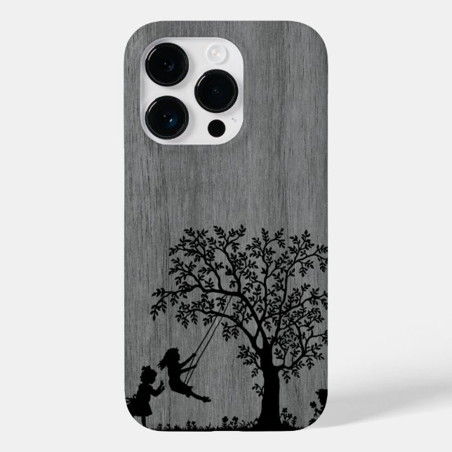 Modern elegant wood personalised - wooden Case-Mate iPhone case (Back)