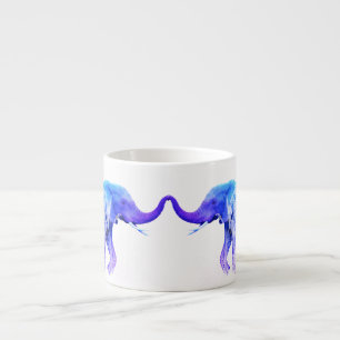 Modern Elephant Animal Digital Art elephants Espresso Cup