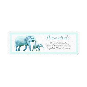 Modern Elephant Baby Shower Invitation