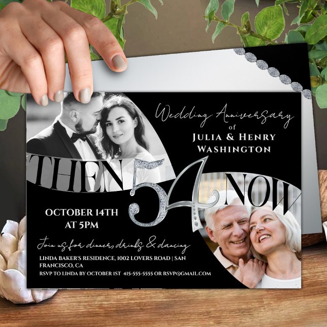 Modern Elevated 54th Wedding Anniversary Invitation (Creator Uploaded)