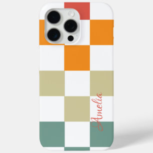 Modern Eligant Retro Line Monogram iPhone 15 Pro Max Case