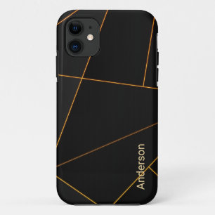 Modern Eligant Retro Line Monogram iPhone 11 Case