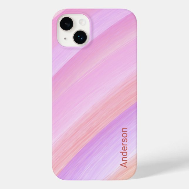 Modern Eligant Retro Line Monogram Case-Mate iPhone Case (Back)